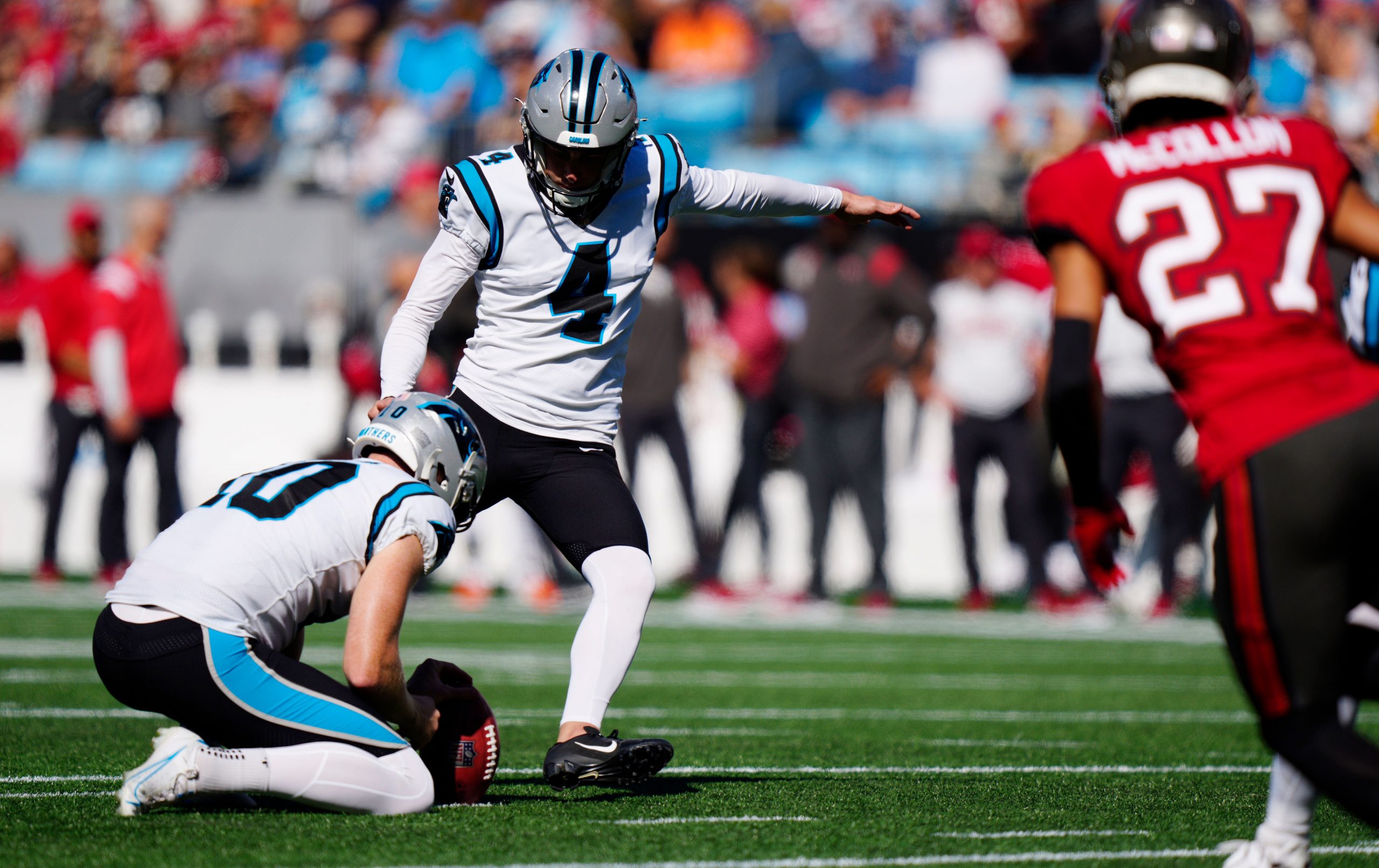 Eddy Pineiro’s misses FG vs Atlanta Falcons, Carolina Panthers lose chance of going atop NFC South: Watch