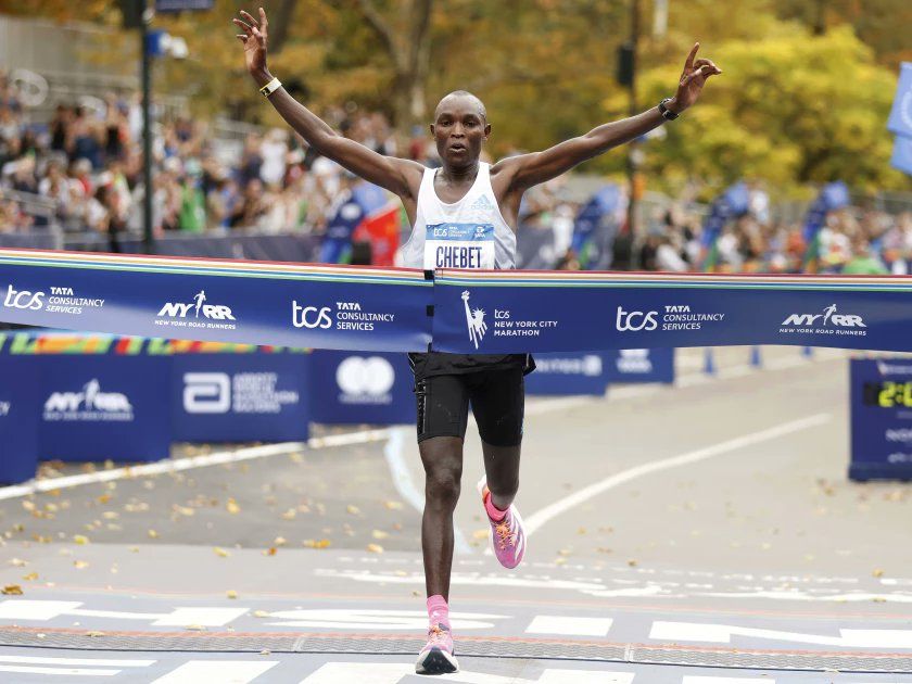 Kenyans Evans Chebet and Sharon Lokedi win New York City Marathon
