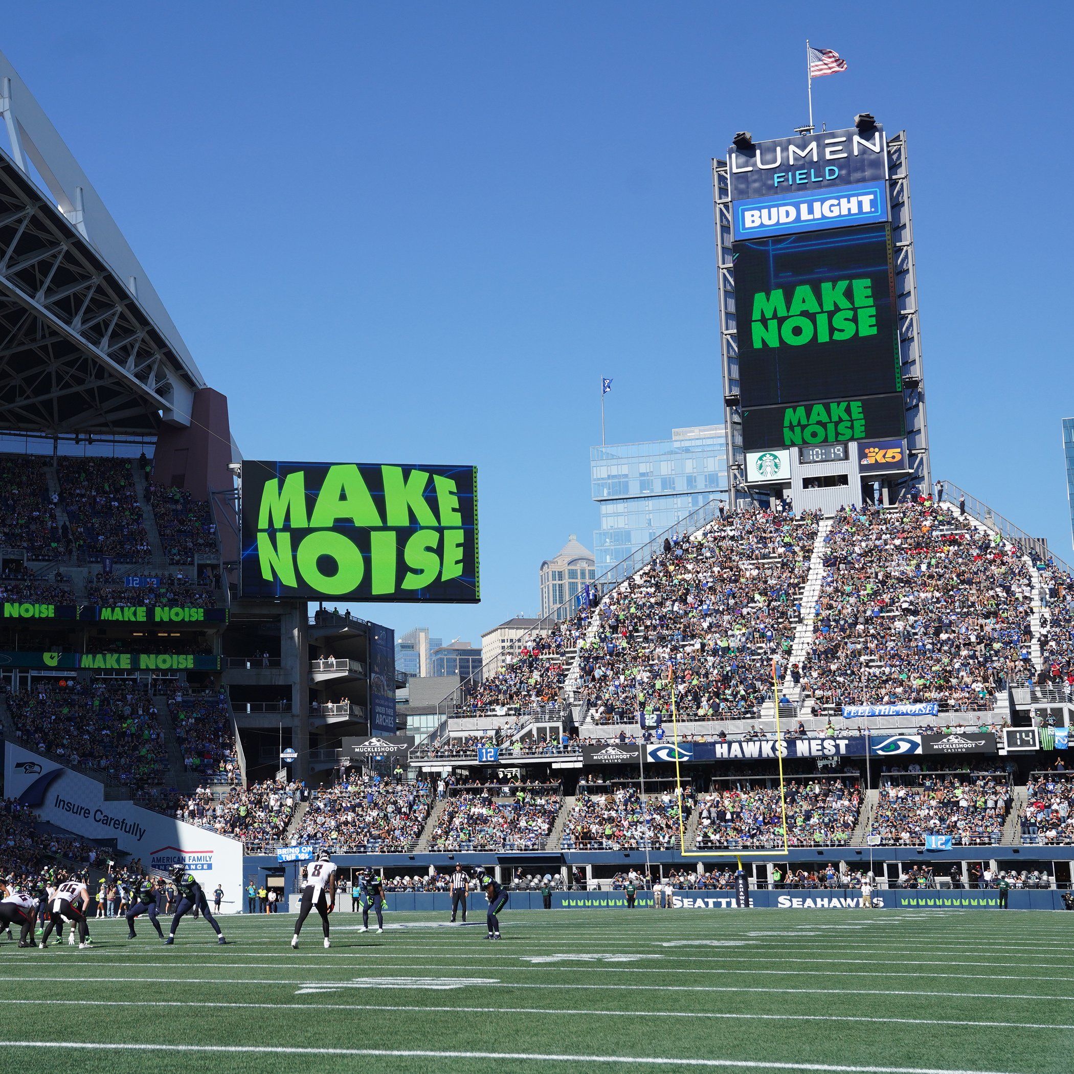 Seattle Seahawks vs Atlanta Falcons game halted after unlicensed drone reported at Lumen Field