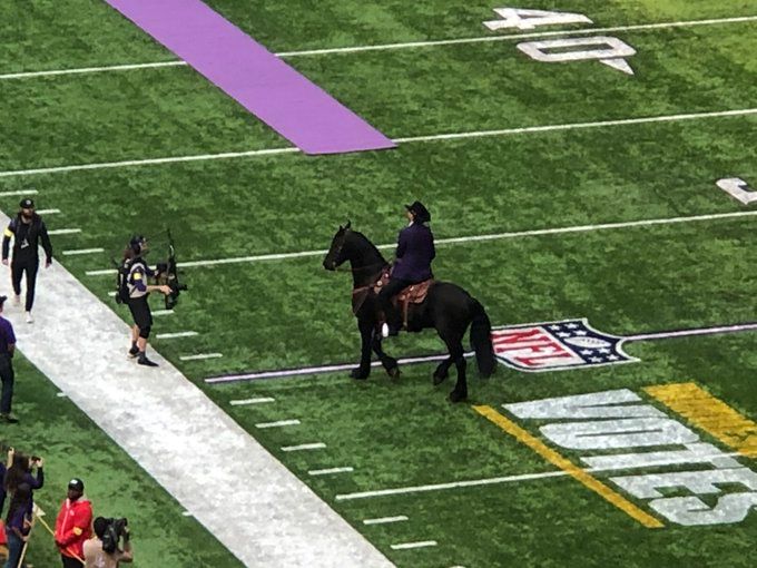 Jared Allen rides in on horse for Minnesota Vikings Ring of Honor induction: Watch