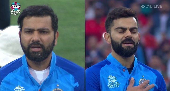 Watch Kohli’s Rohit -like emotional reaction to national anthem