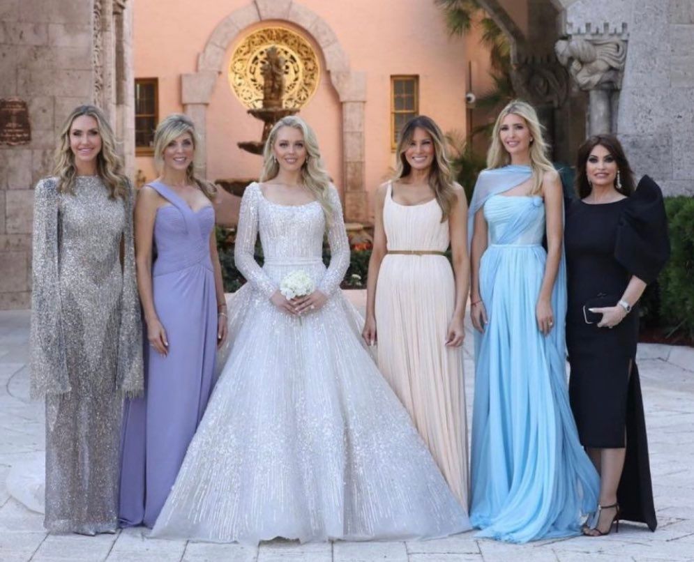 Kimberly Guilfoyle’s dress at Tiffany Trump’s wedding trolled on Twitter