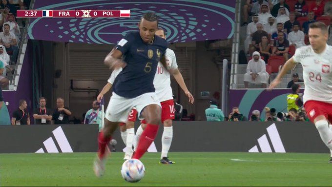 Disqualify France? Fans spot Jules Kound wearing chain during FIFA World Cup 2022 game vs Poland