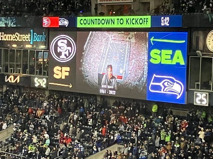 Seattle Seahawks hold moment of silence for Mike Leach ahead of TNF v 49ers at Lumen Field: Watch