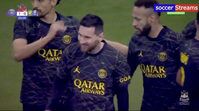PSG’s Lionel Messi, Neymar combine for first goal vs Cristiano Ronaldo’s Riyadh 11 at King Fahd Stadium: Watch