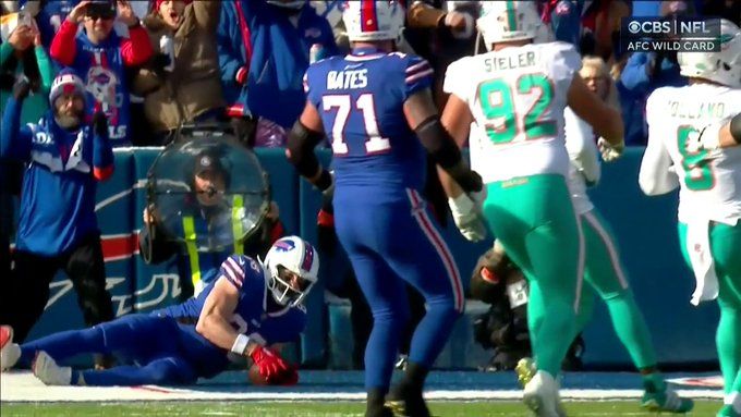 Dawson Knox touchdown or not? Buffalo Bills tight end score vs Miami Dolphins in playoff game debated