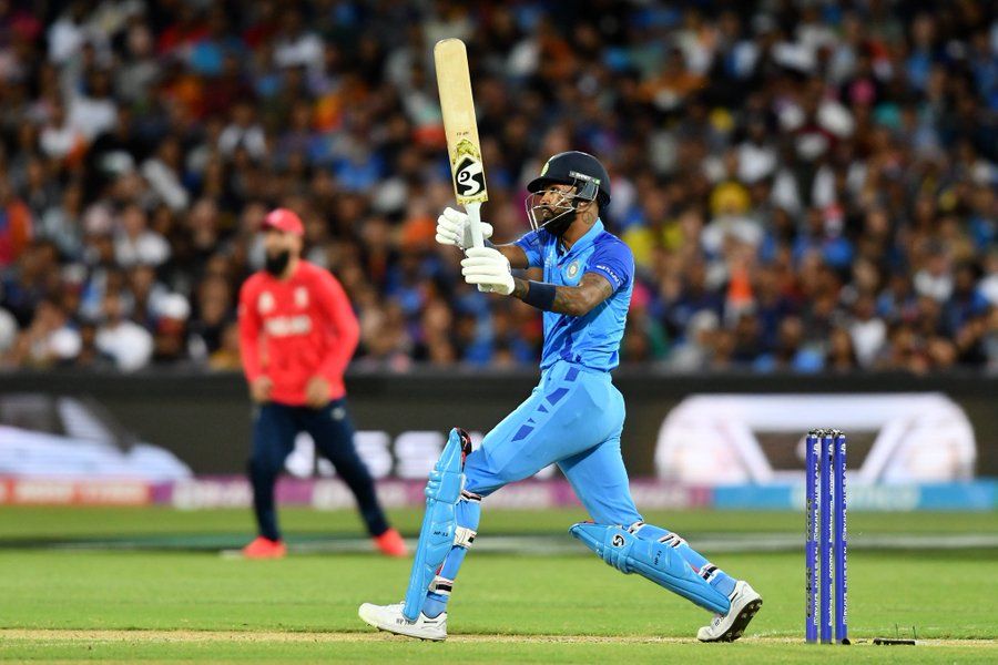 Hardik Pandya hit wicket after death over heroics inT20 World Cup semifinal vs England : Watch