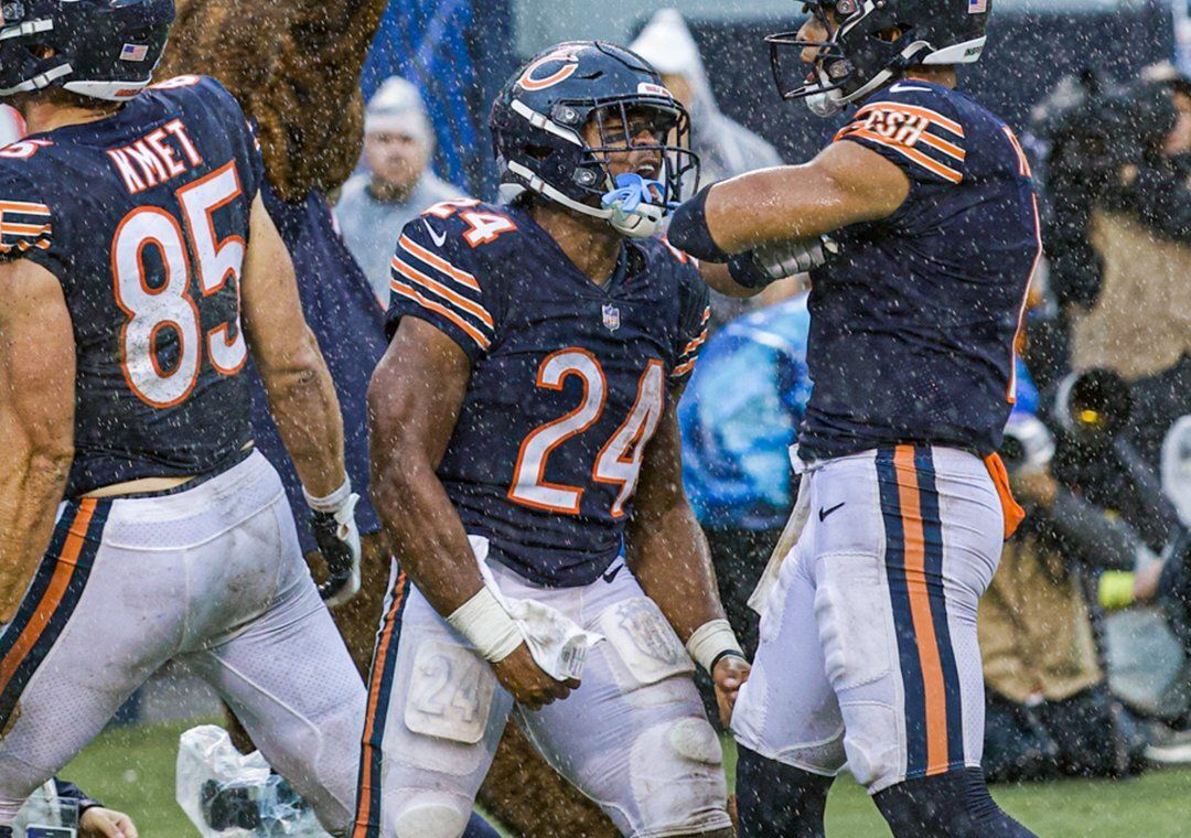 Chicago Bears RB Khalil Herbert takes over backfield after David Montgomerys injury vs Houston Texans