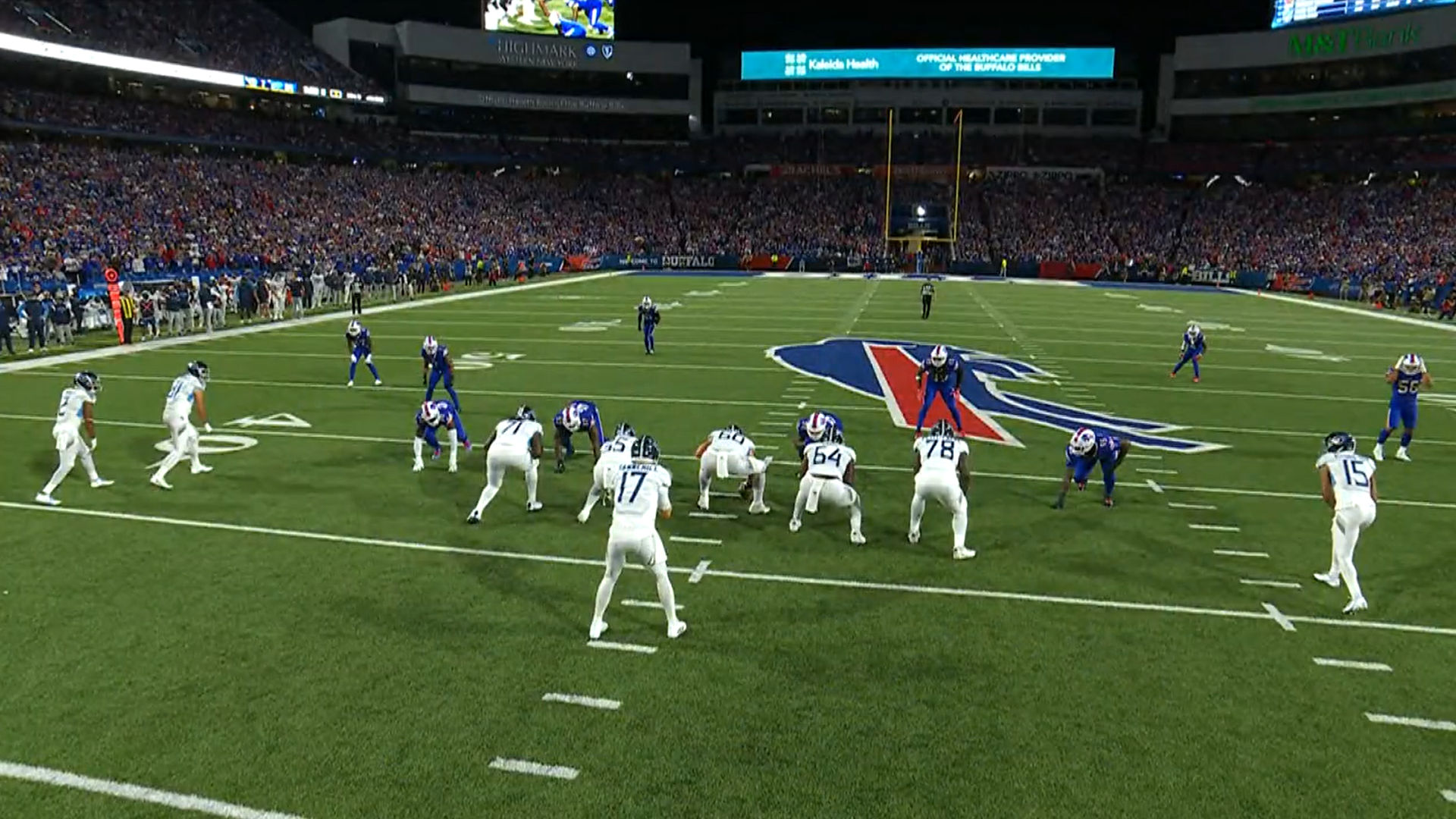 Watch: Buffalo Bills defense intercepts pass from Tennessee QB Ryan Tannehill for touchdown