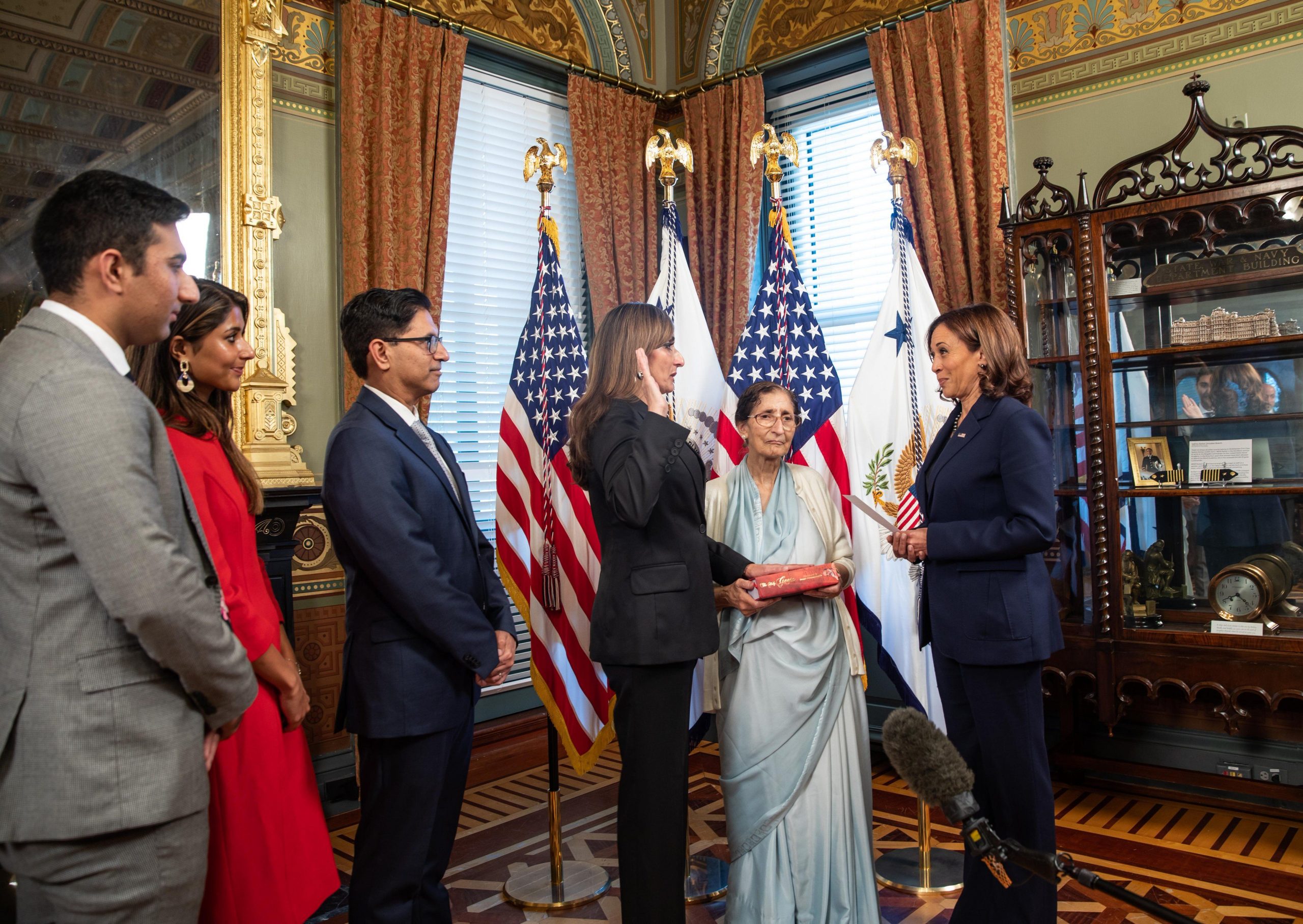 Shefali Razdan Duggal, Indian-American US Ambassador to Netherlands sworn in by Kamala Harris
