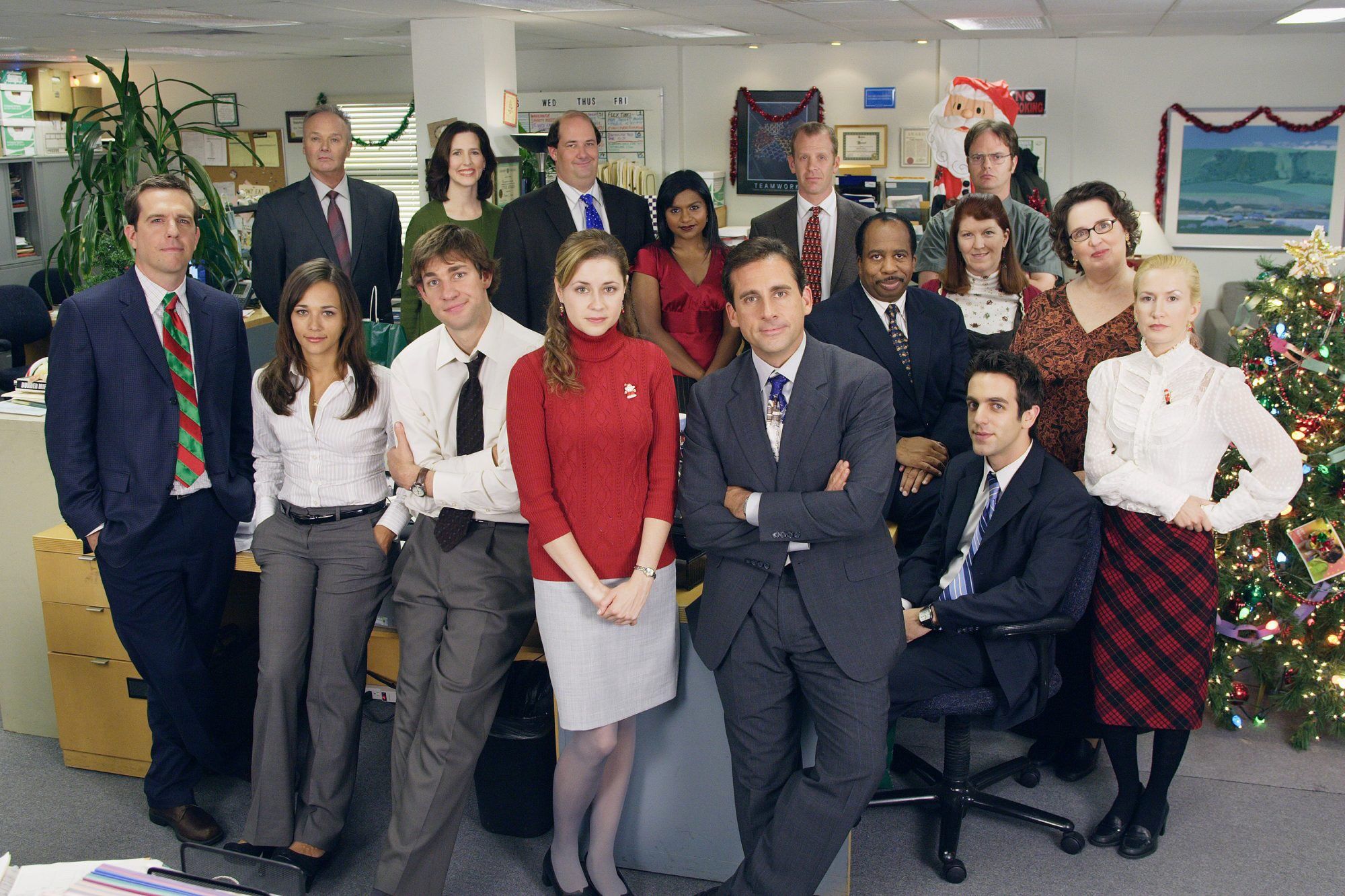 The Office stars Brian Baumgartner, Angela Kinsey recall first Christmas episode