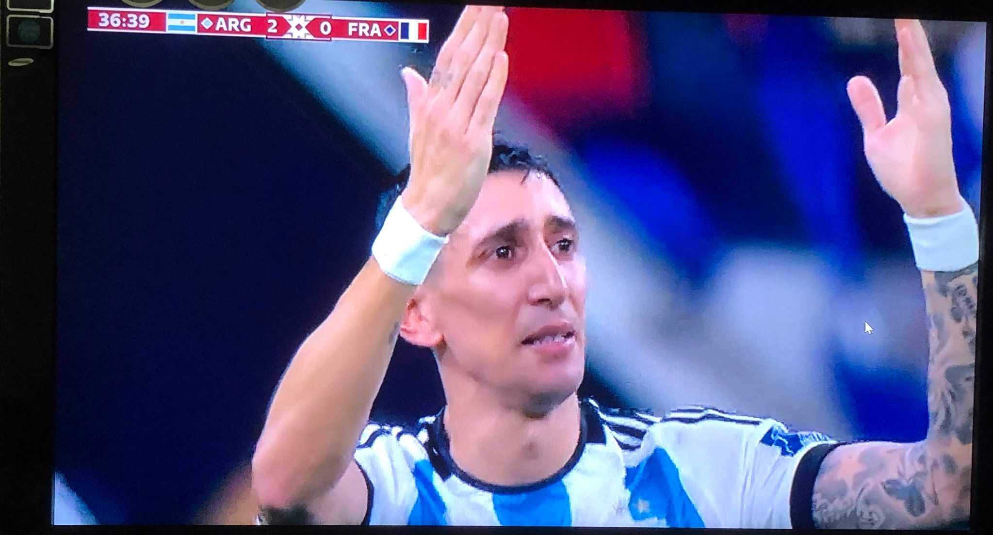 ngel Di Mara in tears after scoring second goal for Argentina vs France in 2022 FIFA World Cup final: Watch