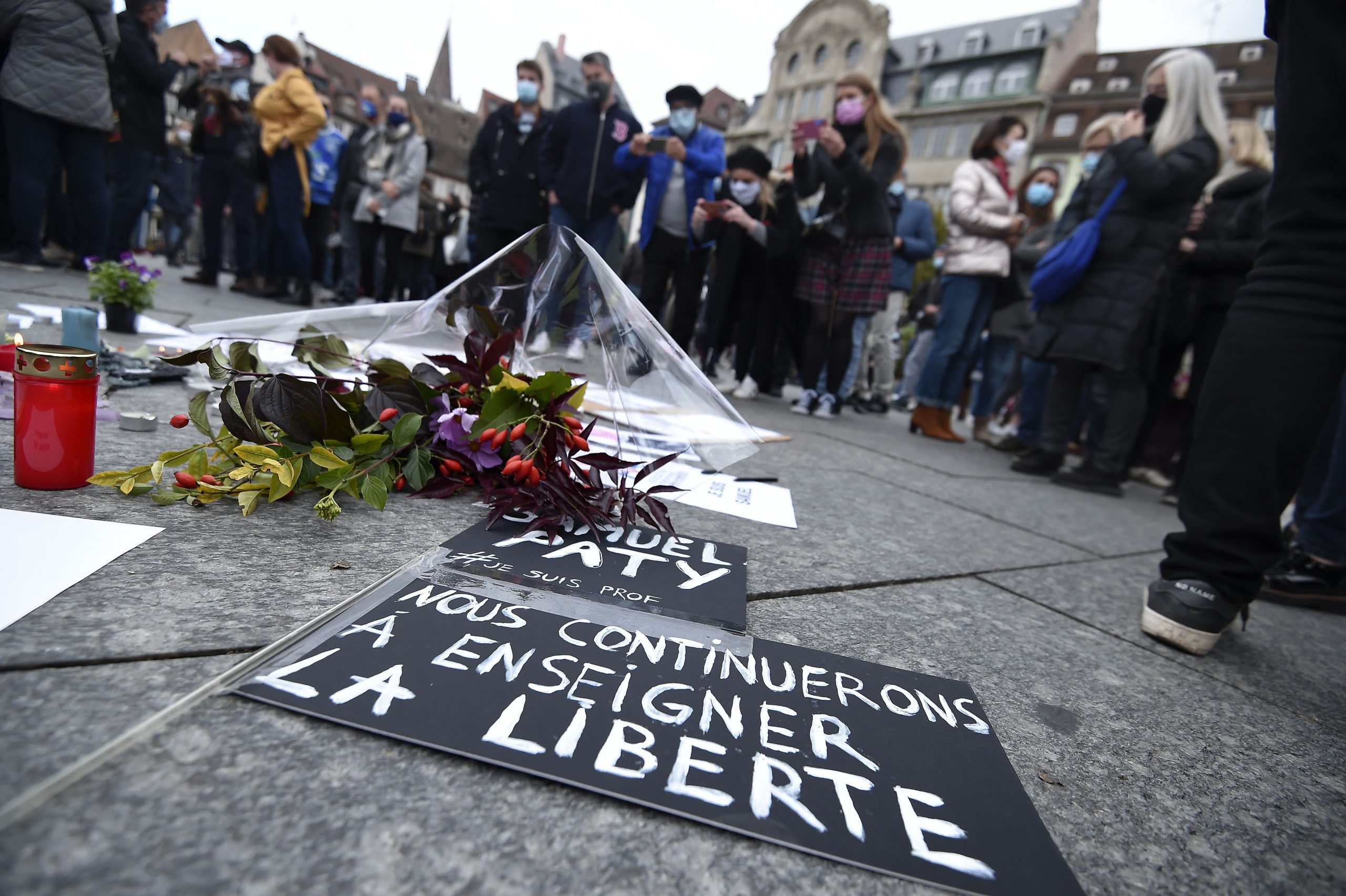 French Police raid suspected Islamist militants homes, country to pay tribute to Samuel Paty