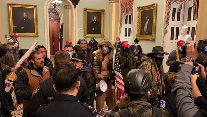 Man who raided US Capitol in horns and fur hat may testify at Trump’s impeachment trial