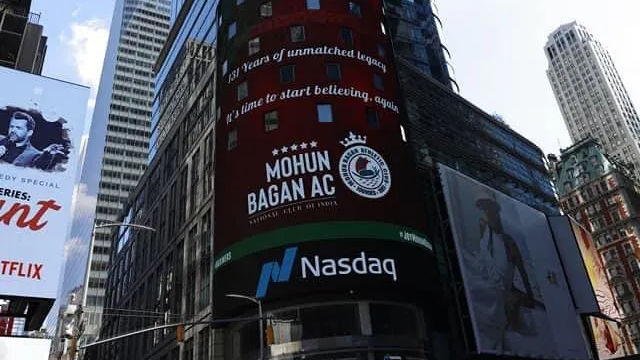 Mohun Bagan becomes first Indian club to feature on NASDAQ billboards