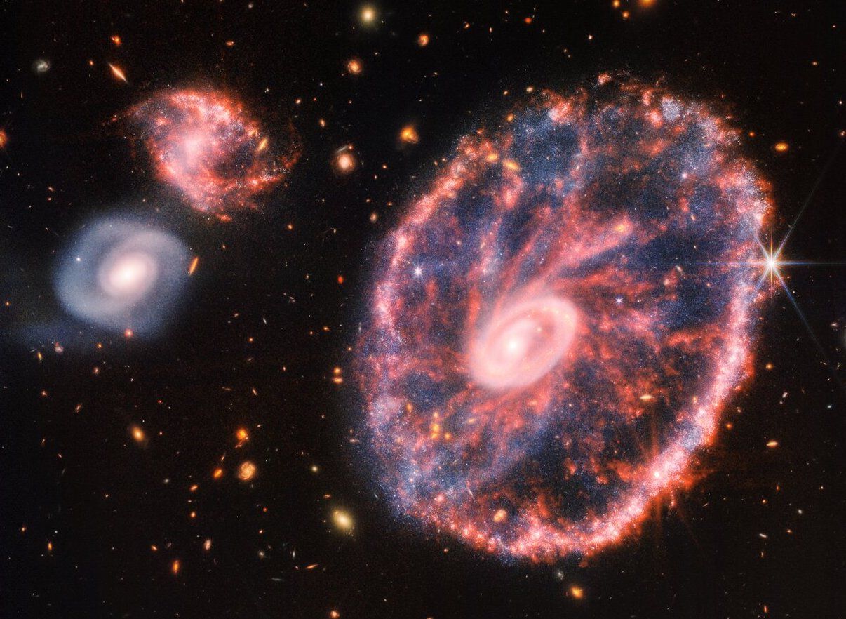 NASA’s James Webb telescope captures colourful images of Cartwheel Galaxy