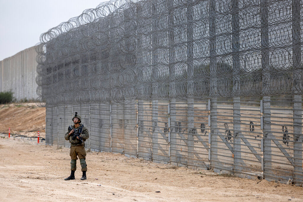 Israel announces completion of security barrier around Gaza