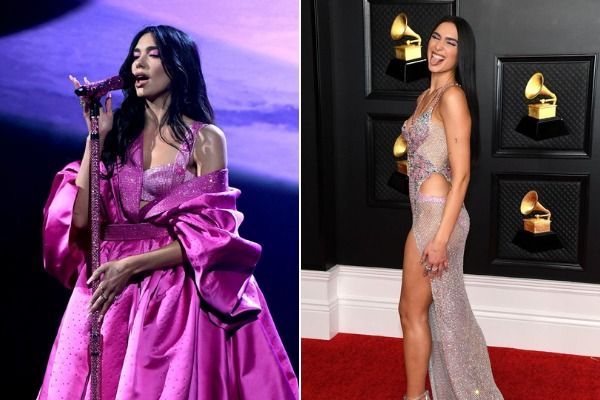 Dua Lipa bedazzles with her outfits at Grammy 2021, four times