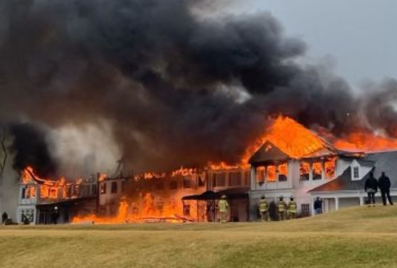 Famed 100-year-old Oakland Hills golf club partly destroyed by massive inferno