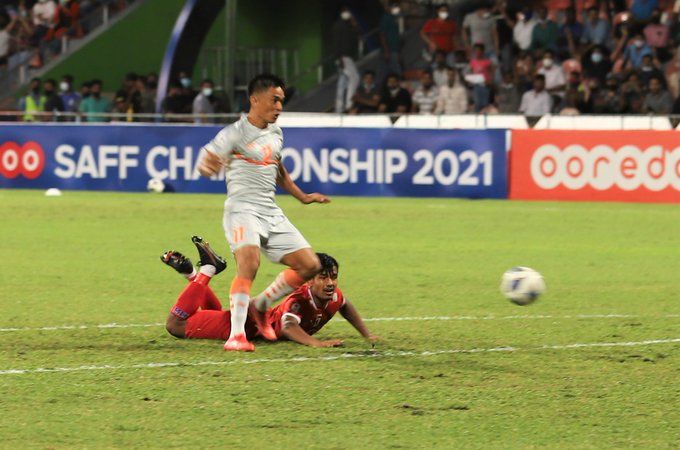Chhetri equals Messi goal tally as India beat Nepal for 8th SAFF Championship