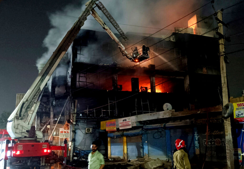 Fire in commercial building in Mundka, Delhi kills at least 27