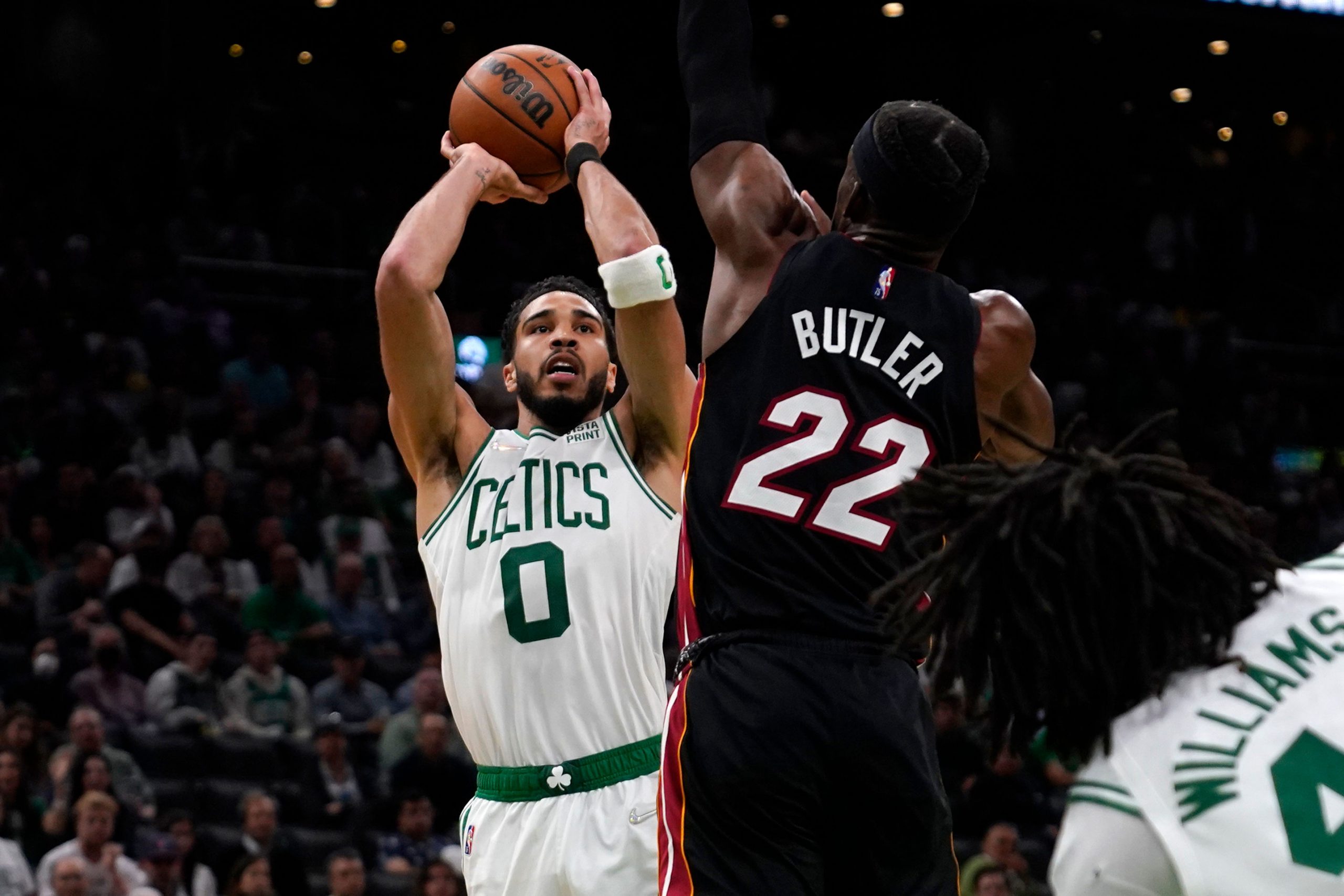 NBA: Boston Celtics torch Miami Heat early, even series with 102-82 blowout
