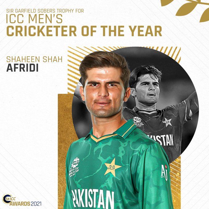 Shaheen Shah Afridi wins ICC Men’s Cricketer of the Year award