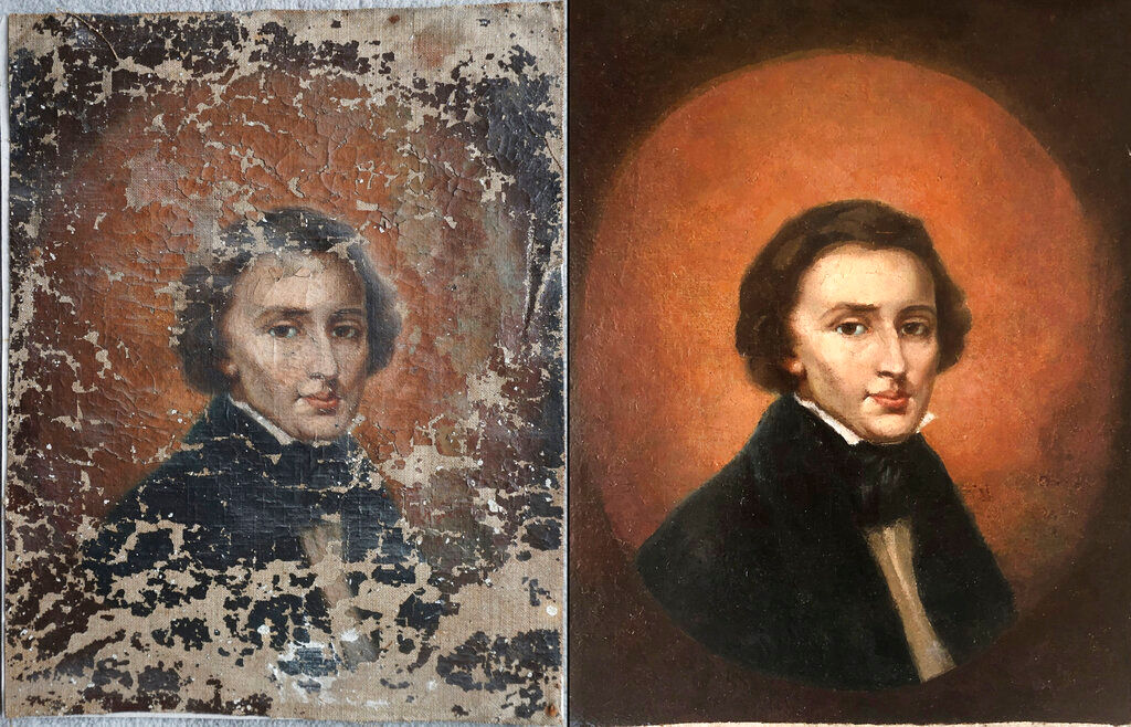 Frederic Chopin’s portrait bought at Polish flea market is from 19th century