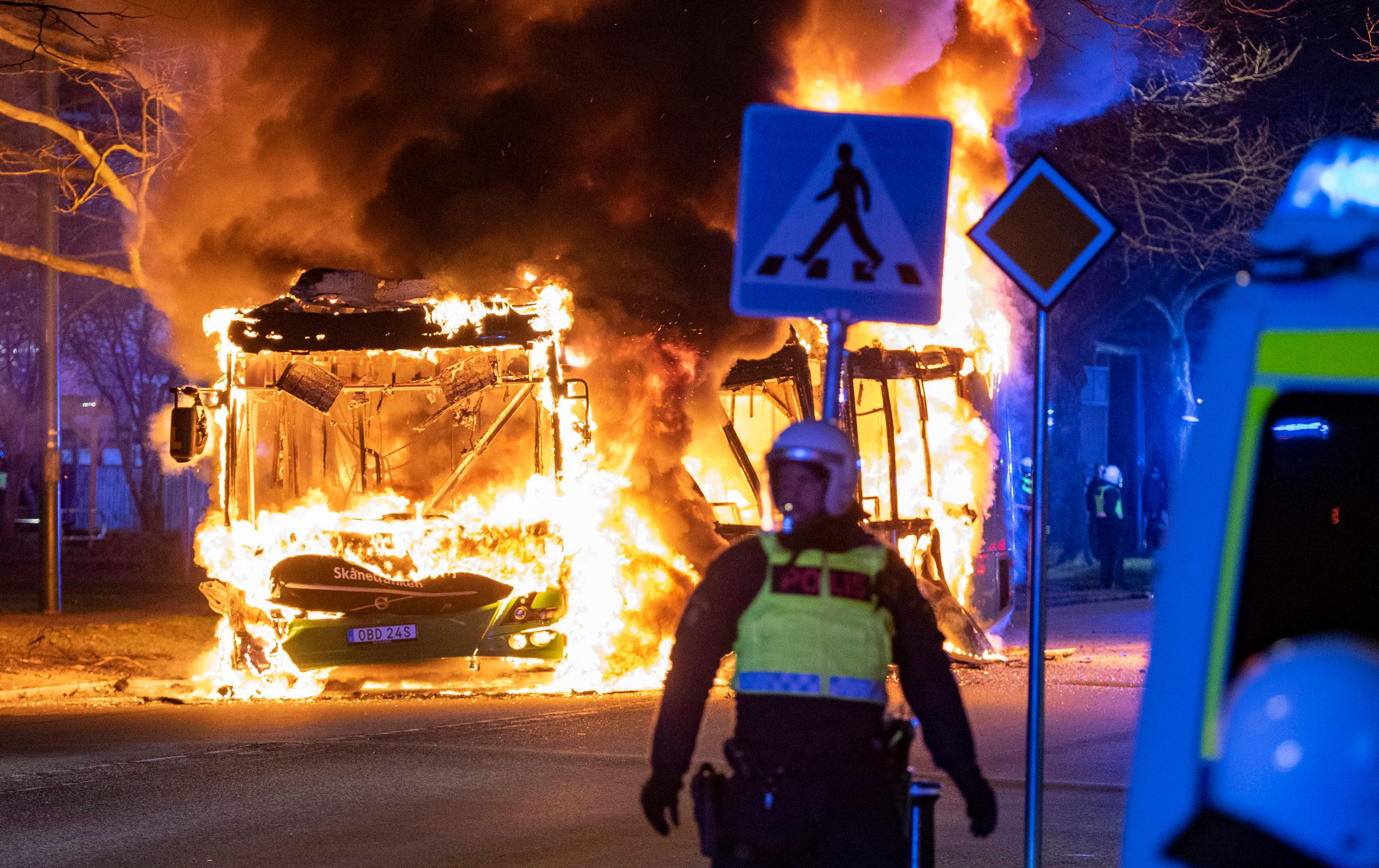 After firing upon protestors, Swedish police blame riots on criminal gangs