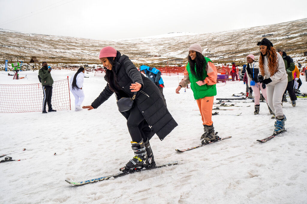 Up is down: Tiny African kingdom skiing as Europe sweats summer heat