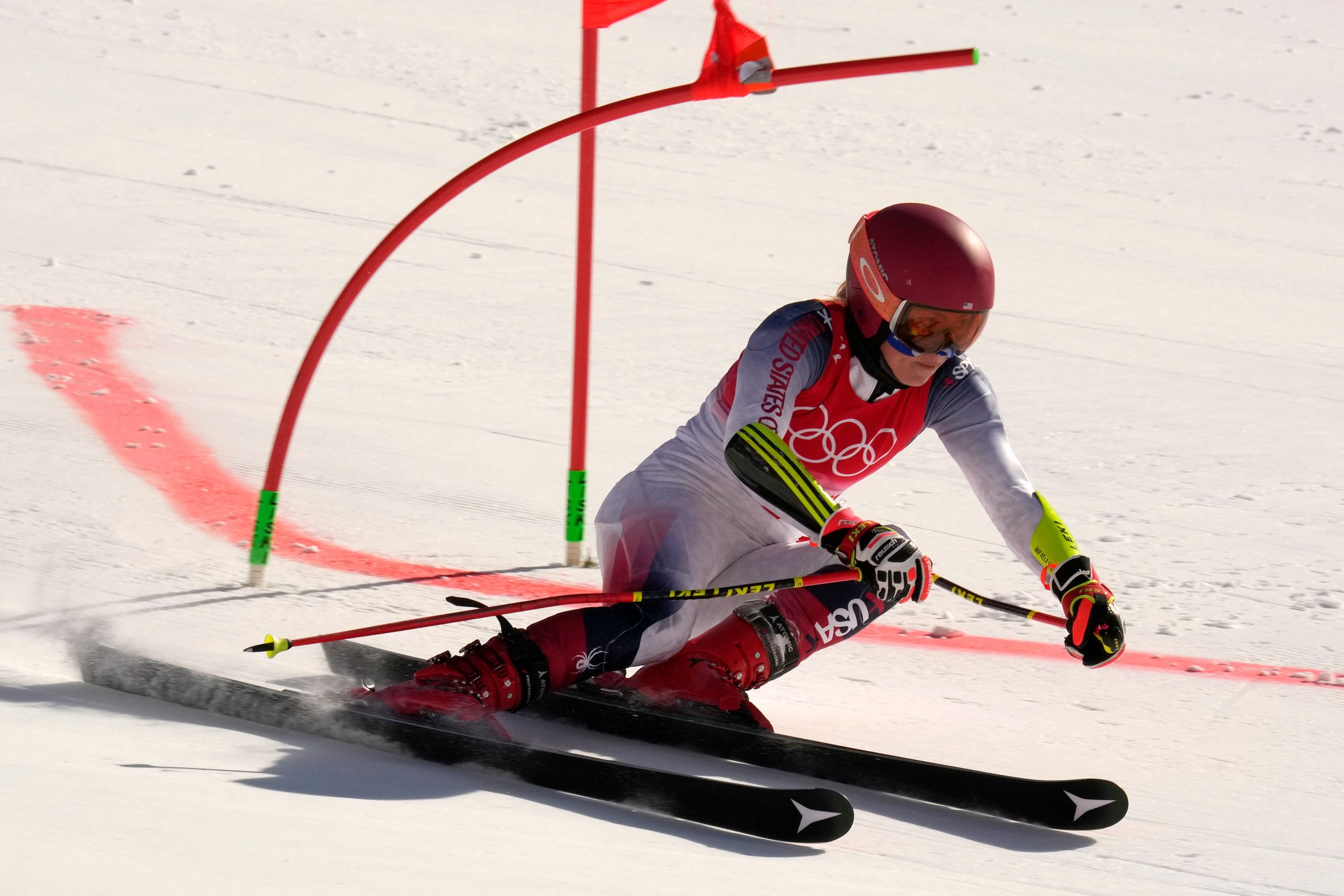 Mikaela Shiffrin, US 4th in mixed ski team event at Beijing Olympics