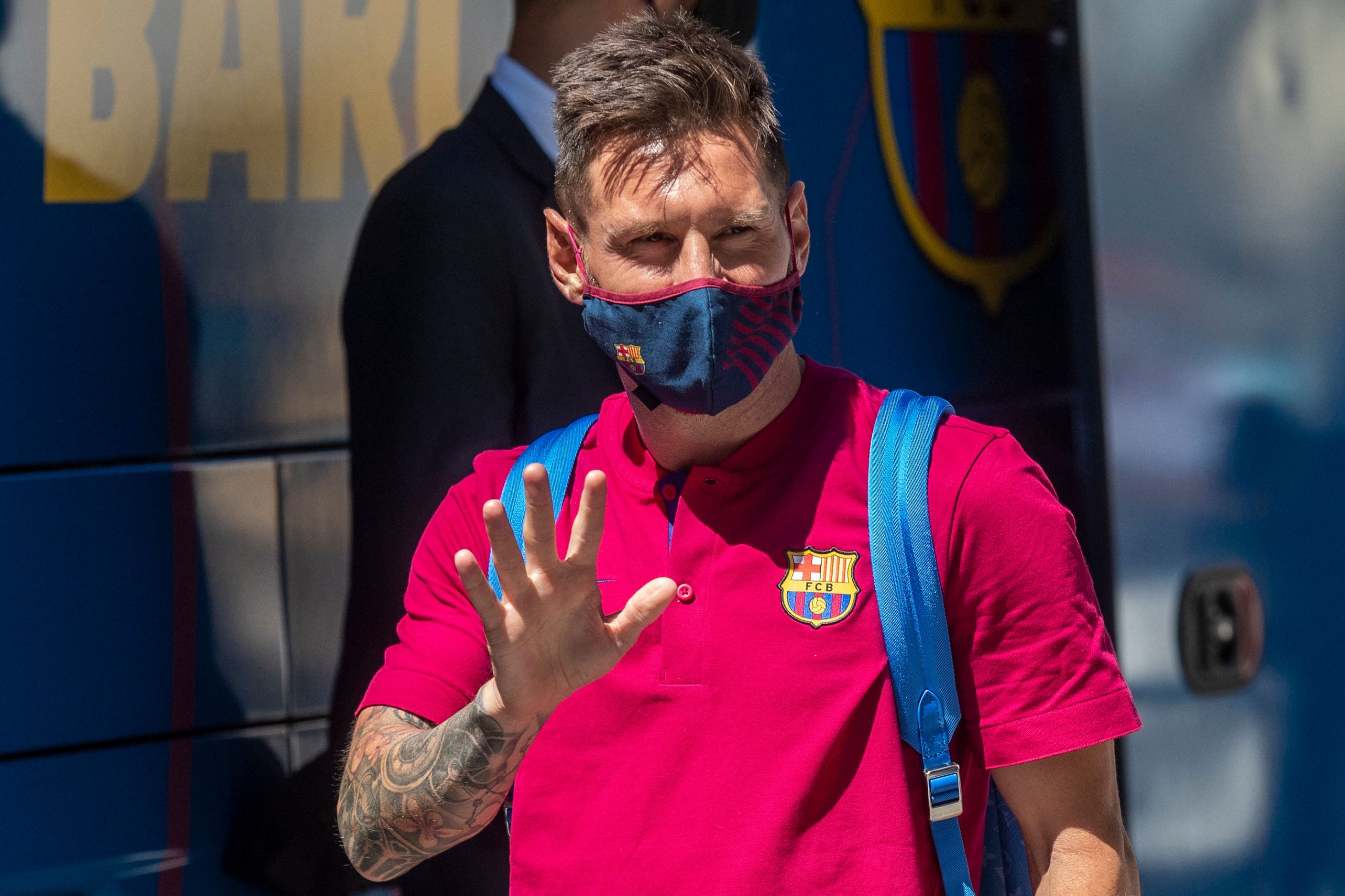 Lionel Messi trains for first time since blocked attempt to leave Barcelona