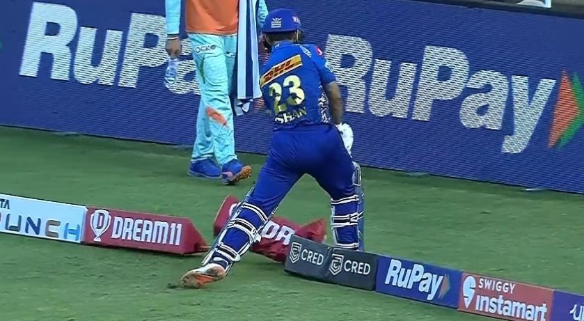 IPL 2022: Frustrated Ishan Kishan smashes boundary rope after losing wicket vs LSG | Watch