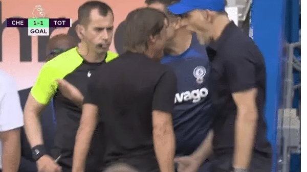 Watch: Antonio Conte-Thomas Tuchel in a tussle in Chelsea vs Tottenham Hotspur