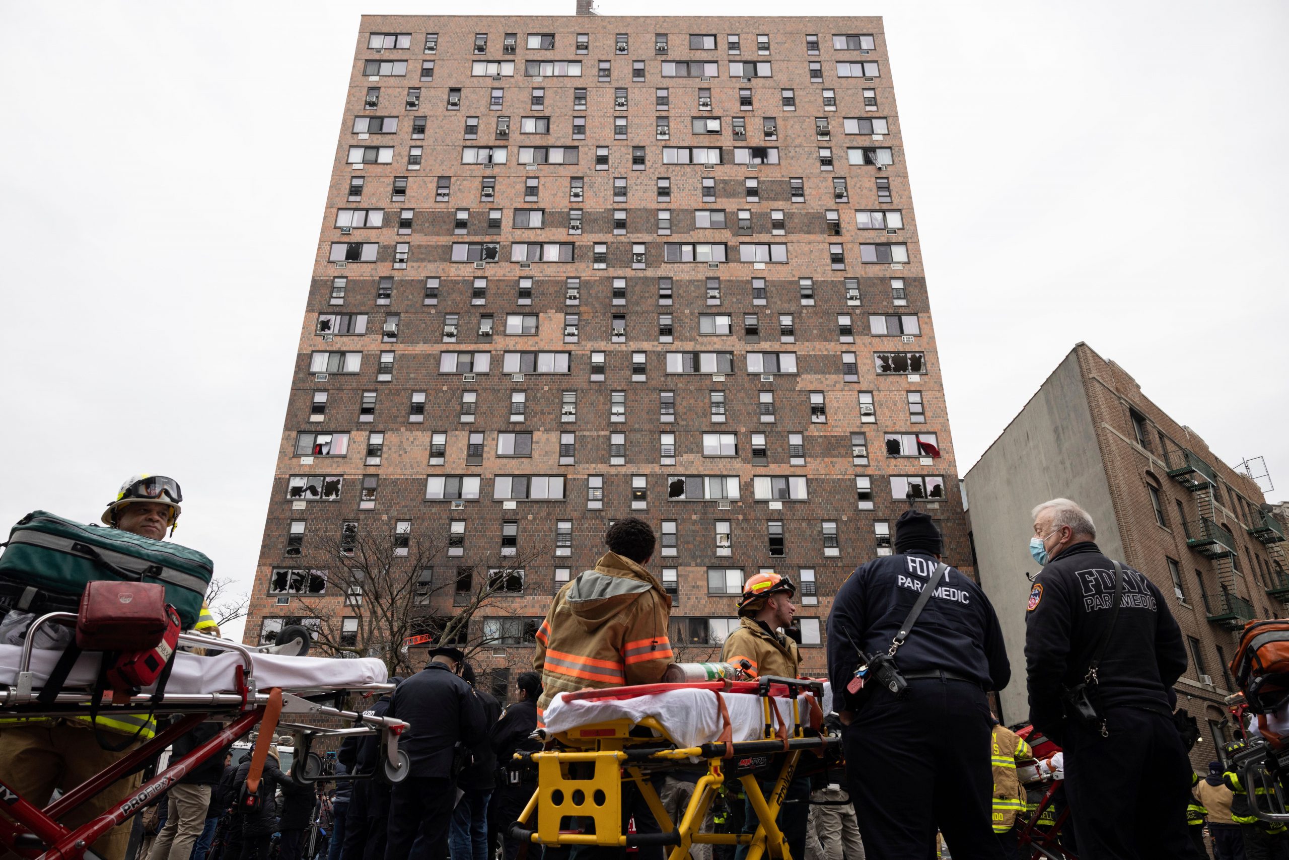 Safety doors failed in New York City high-rise fire that killed 17