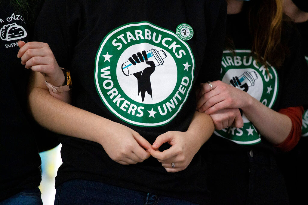 New York’s Starbucks store becomes first to unionise in US