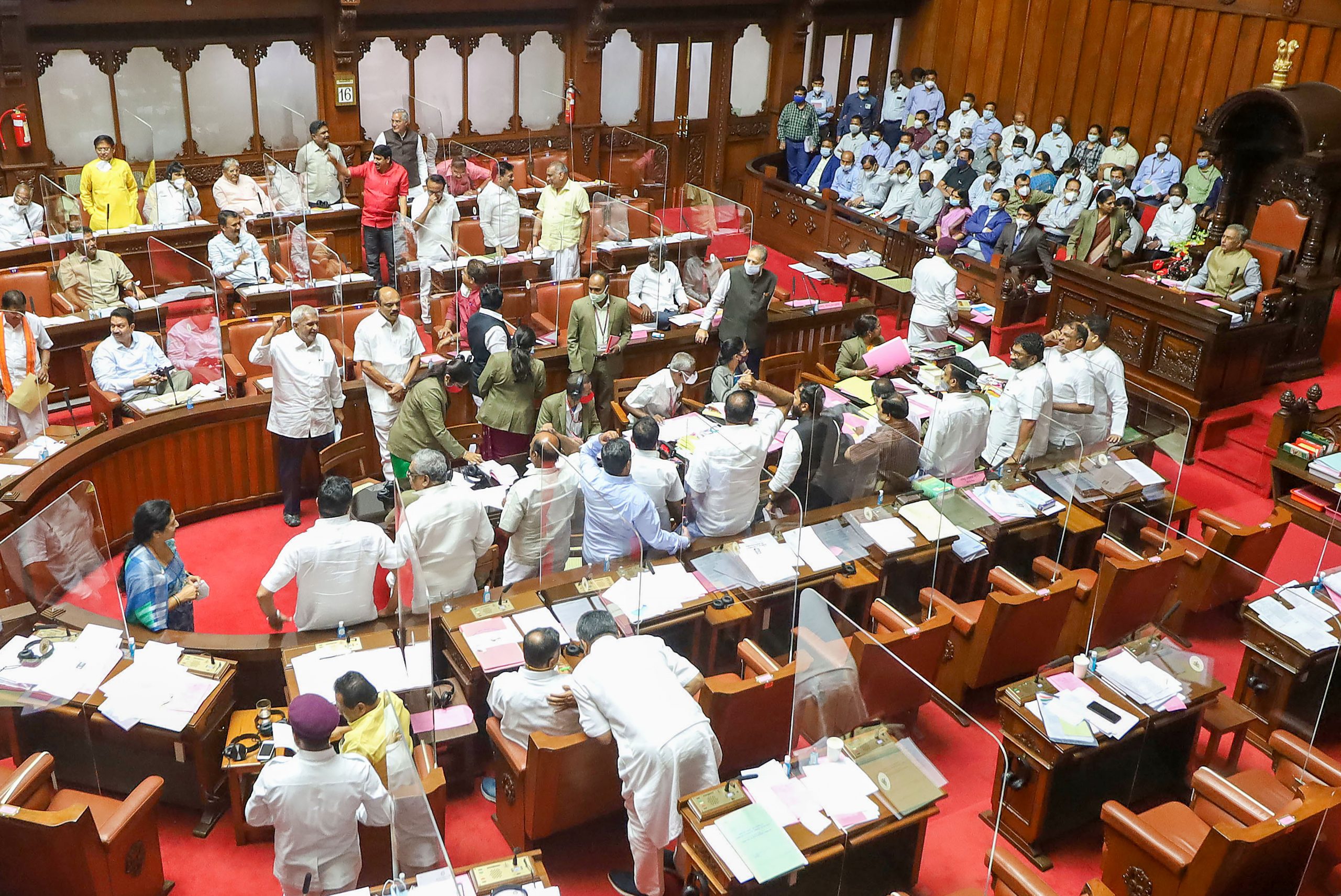 Flag row: Why Karnataka Congress lawmakers spent the night in Assembly