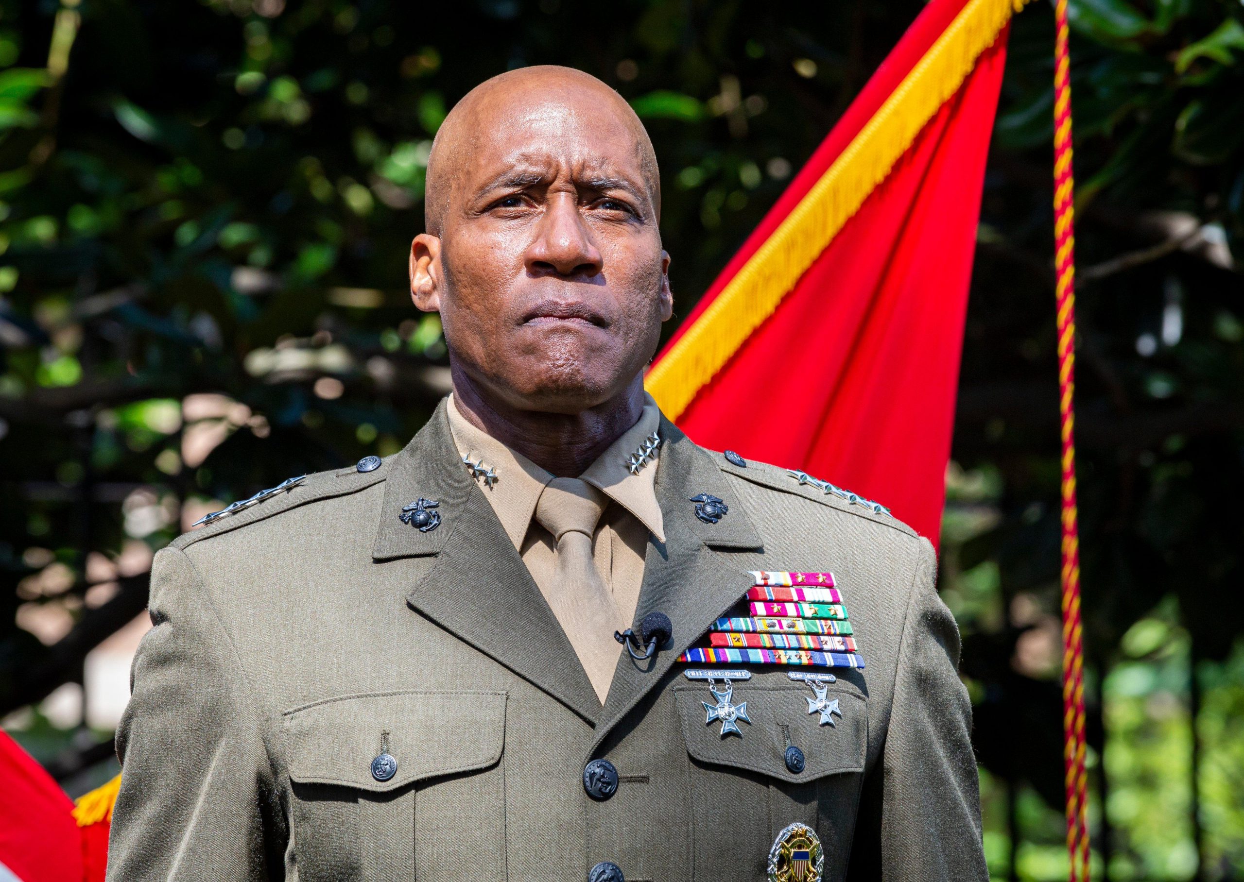 Michael E Langley sworn in as the first Black 4-star US Marine general