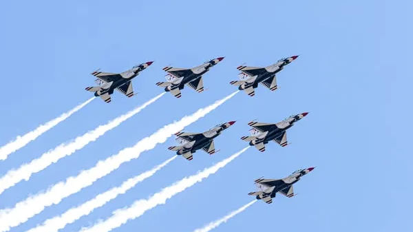 Washington DC residents react to T-38 jets flyover in national capital