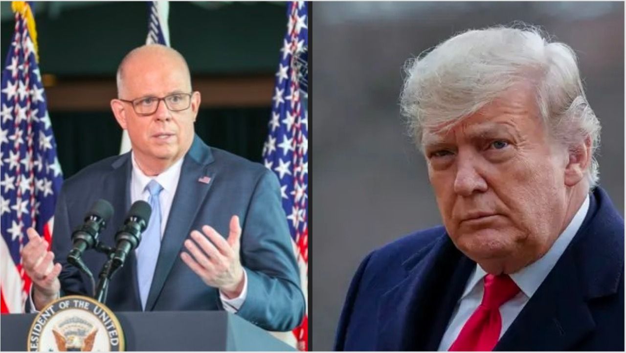 In Maryland primary, a 2024 proxy battle brews between Donald Trump, Larry Hogan