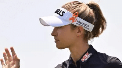 US golfer Nelly Korda standing on the brink of Olympics history