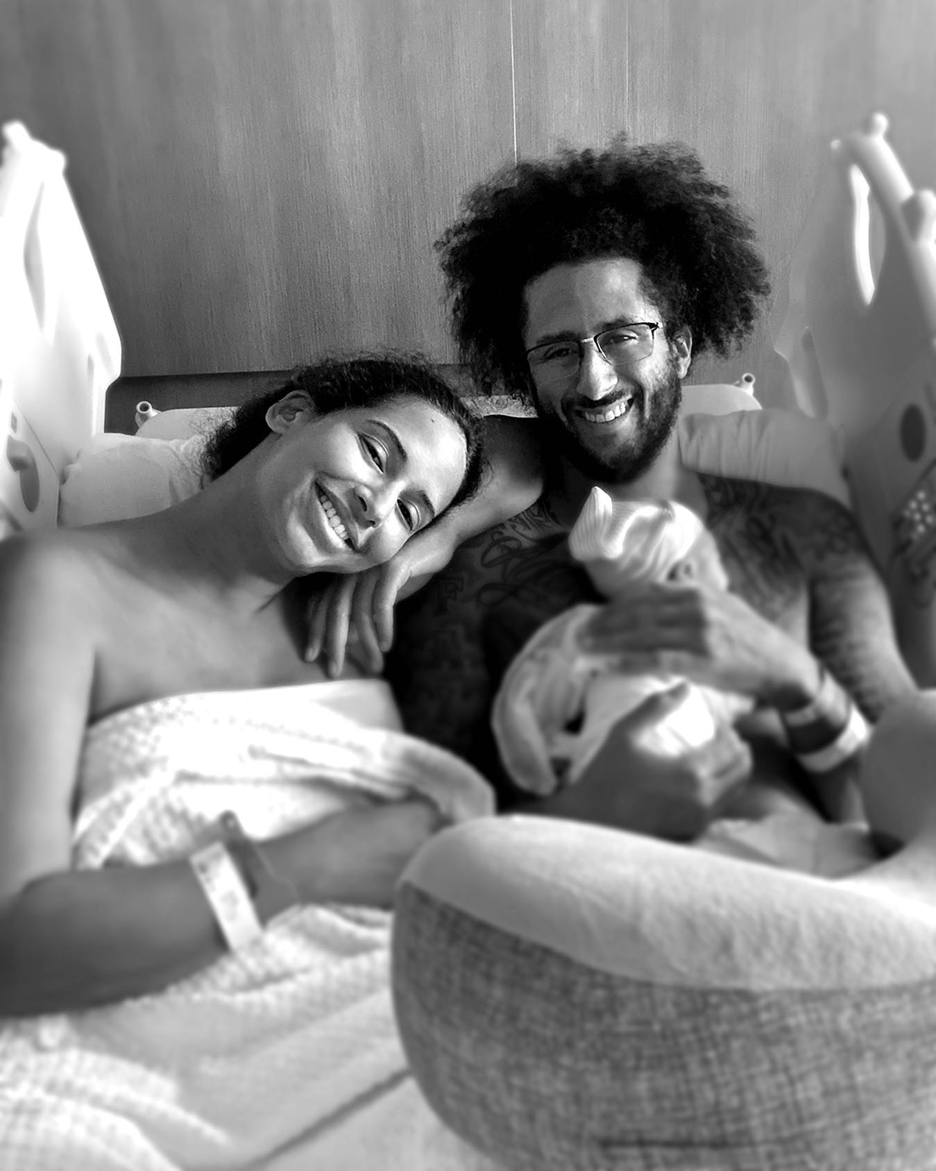 Colin Kaepernick, girlfriend Nessa Diab welcome first child