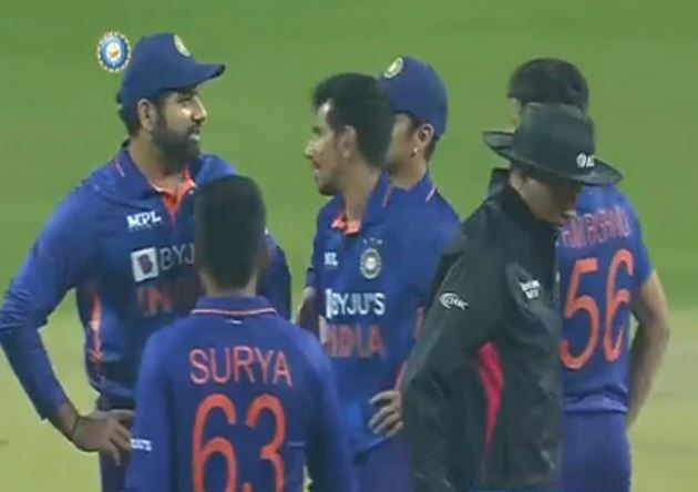 Watch: ‘How can you call it a wide?’, Rohit Sharma gets annoyed with umpire’s decision