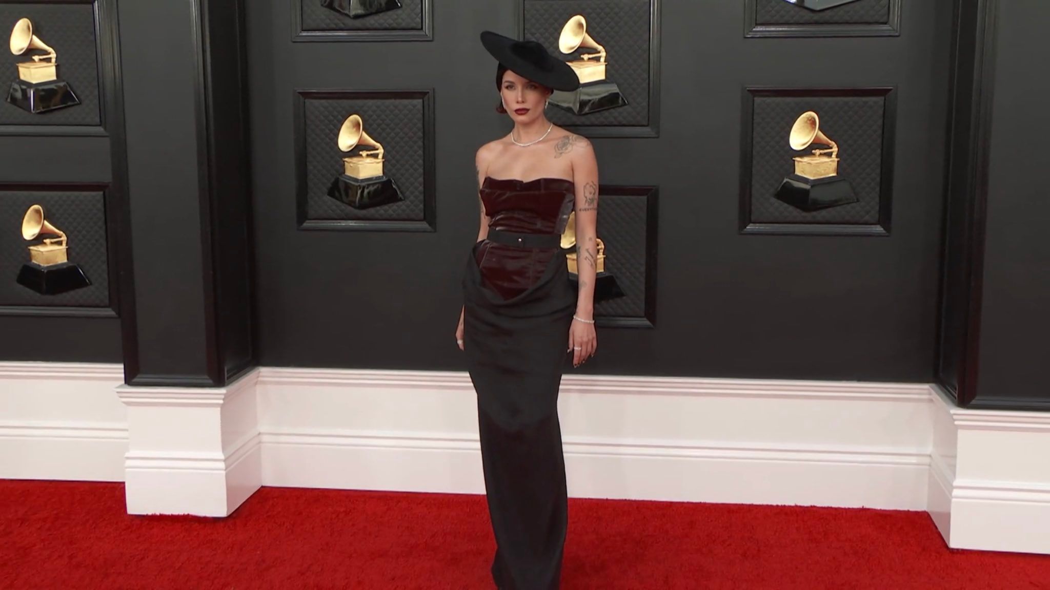 Grammys 2022: Internet smitten by singer Halsey’s red carpet look. See pics