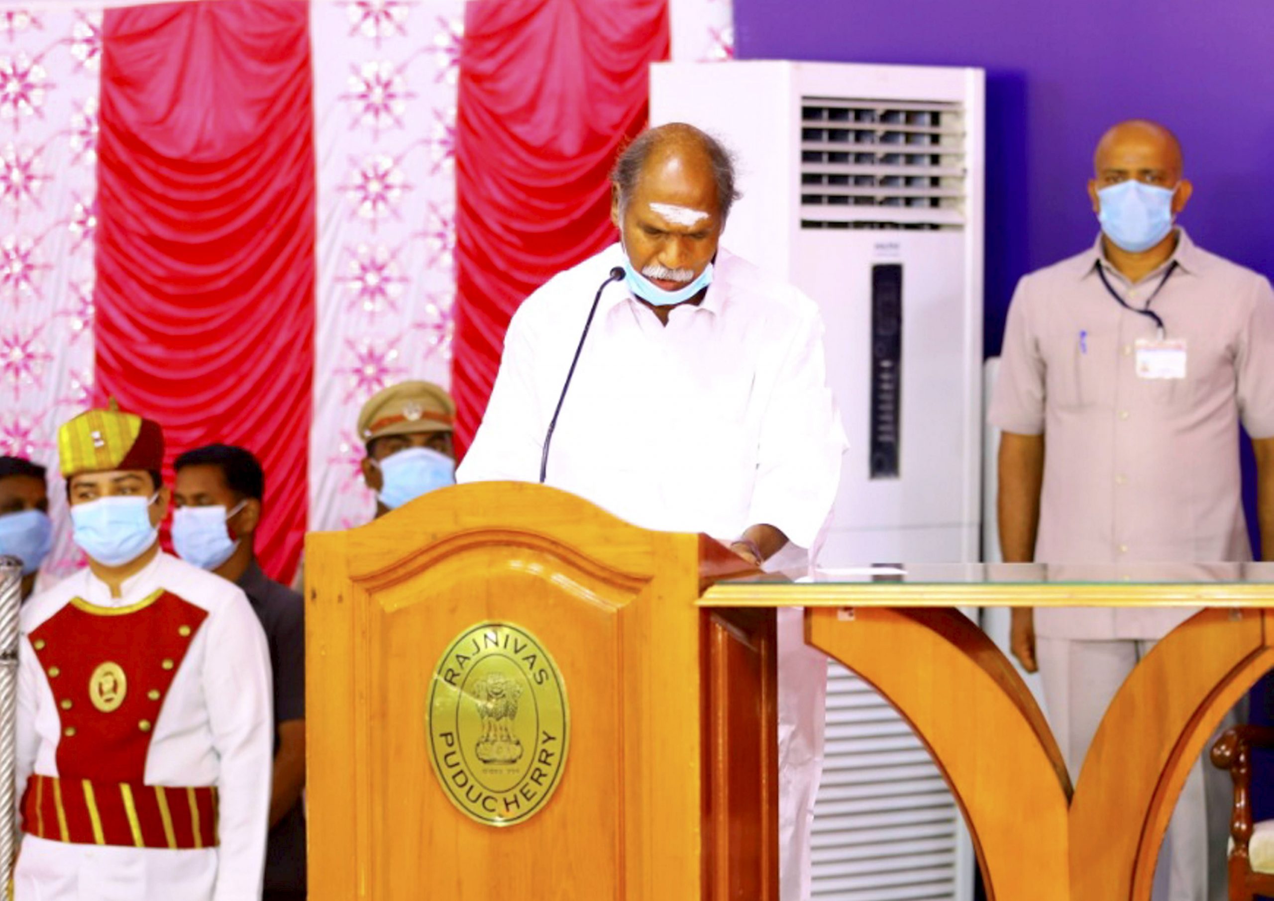 11 people, who came for Puducherry CM’s swearing-in, test COVID positive