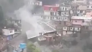 Video: Road and houses collapse in Uttarakhand’s cloud burst, 3rd in 7 days