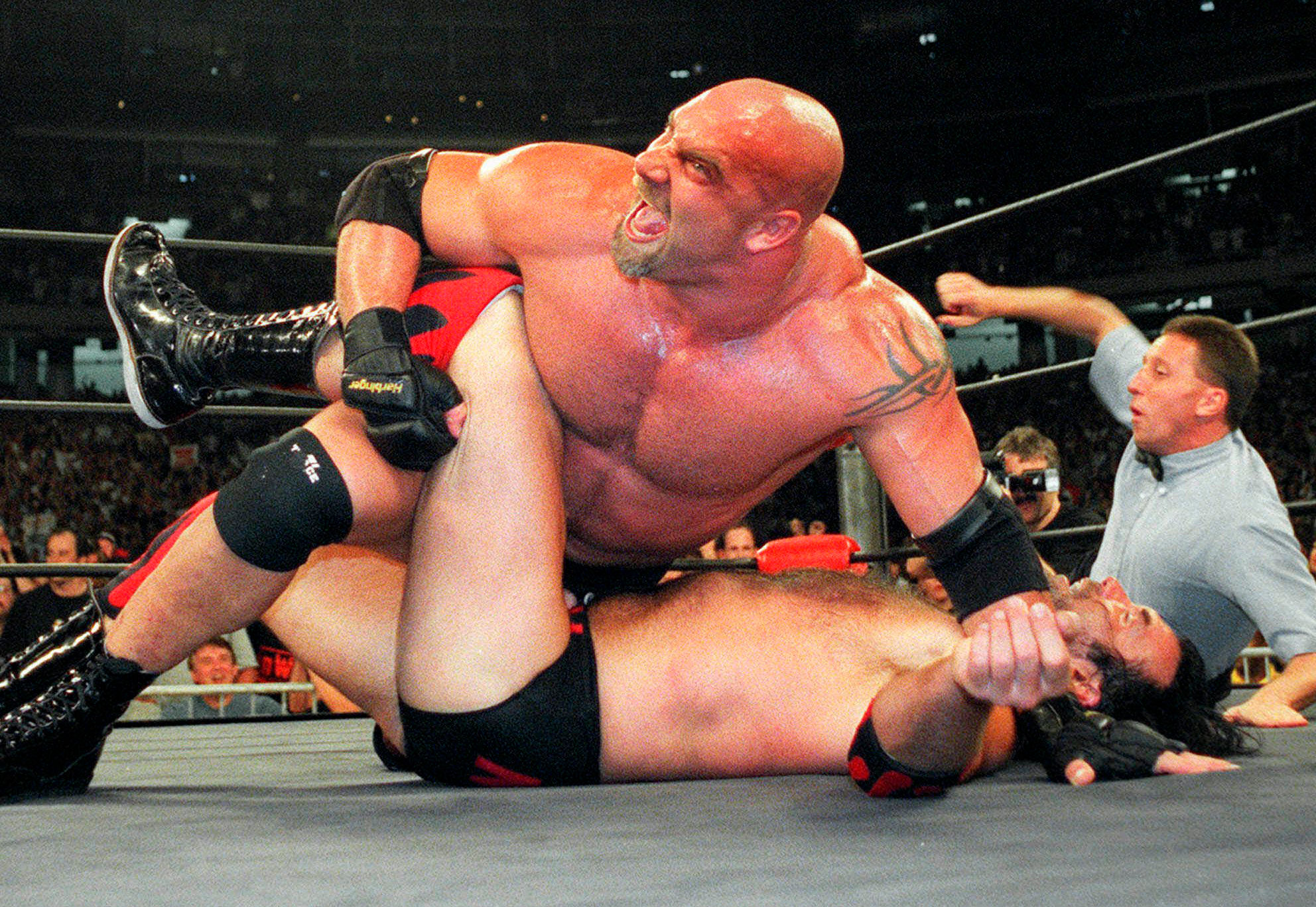 WWE star Goldberg, 54, wrestles for love of son at SummerSlam