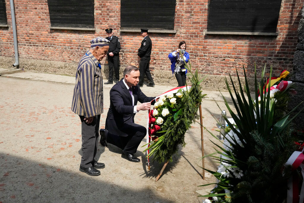 Poland President Andrzej Duda calls for Ukraine unity at Holocaust event
