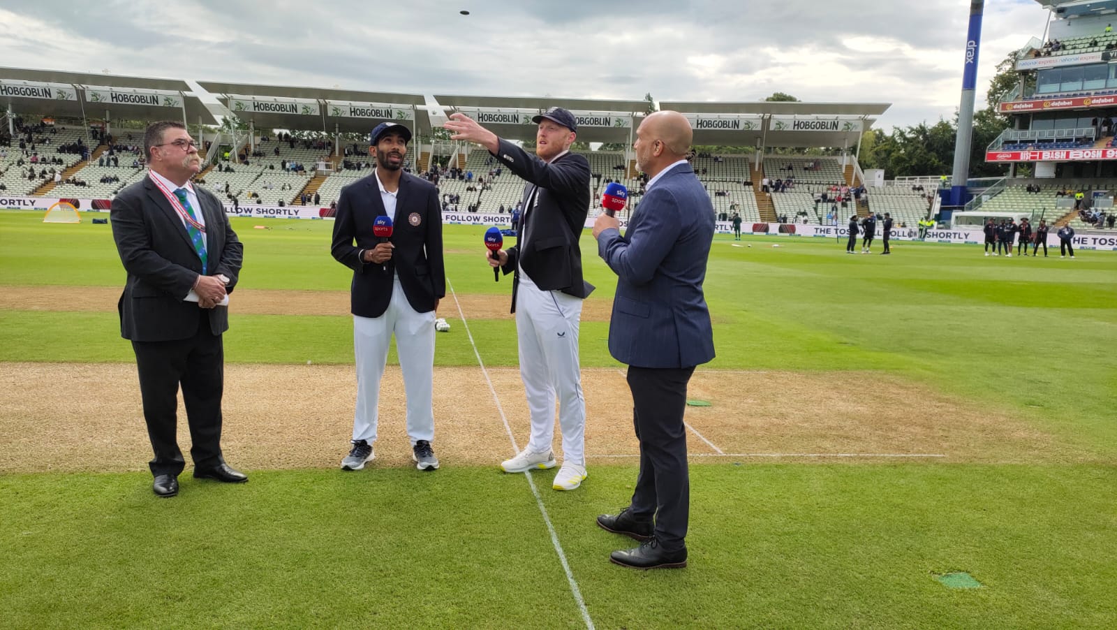 Watch: India skipper Bumrah corrects former cricketer at toss vs England