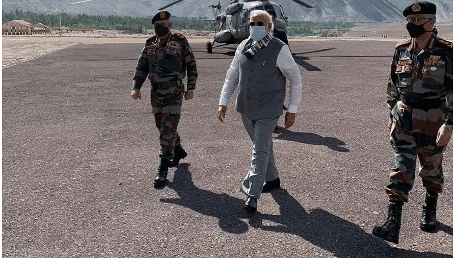 PM arrives in Leh to meet soldiers, review situation, weeks after Galwan clash with China